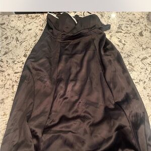 Elegant Black Strapless Dress